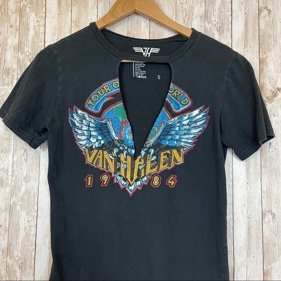 Van Halen 1984 Concert Short Sleeve Top Size Small - Picture 2 of 7